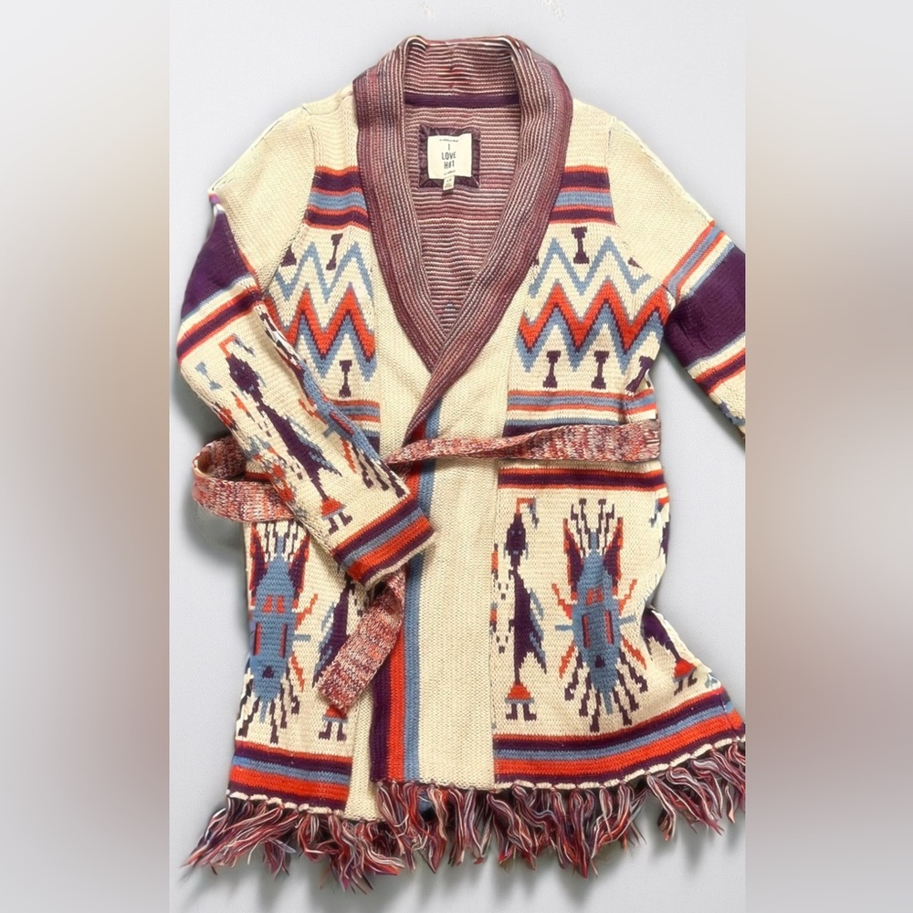 I love H81 Multicolor Striped Knit Sweater